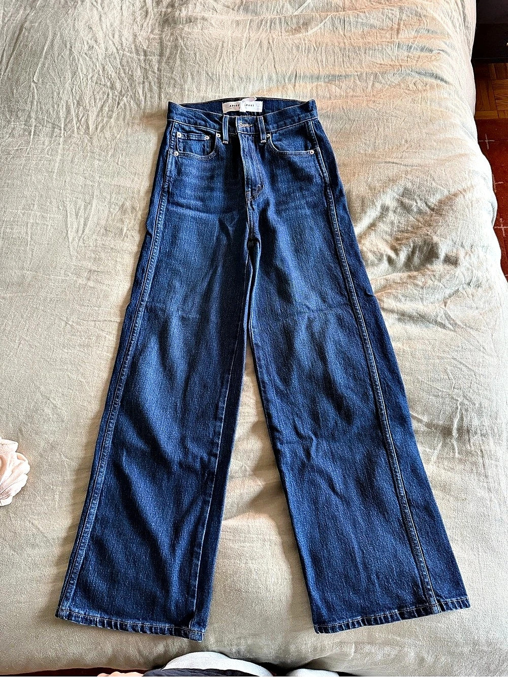 Apiece Apart Wide Leg Jeans in Blue Waist 25 Like New